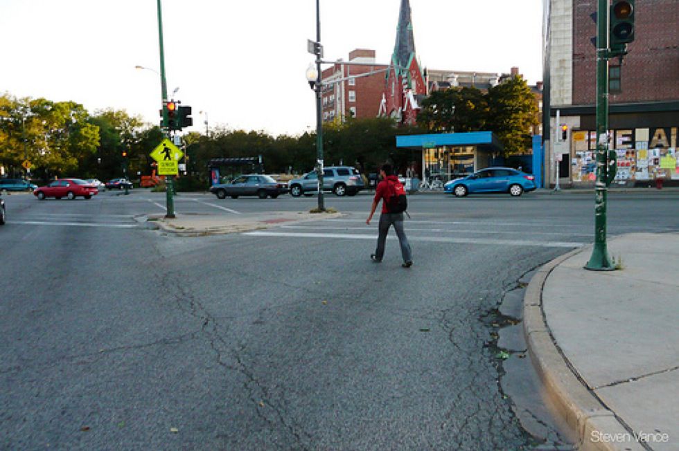 Pedestrian Safety Rules and Tips. Safe and Unsafe Street Crossing
