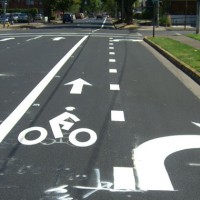 Evaluation of a Combined Bicycle Lane/Right Turn Lane, Eugene, OR