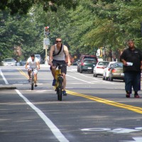 Contra-Flow Bike Lane on New Hampshire Avenue, Washington, D.C.