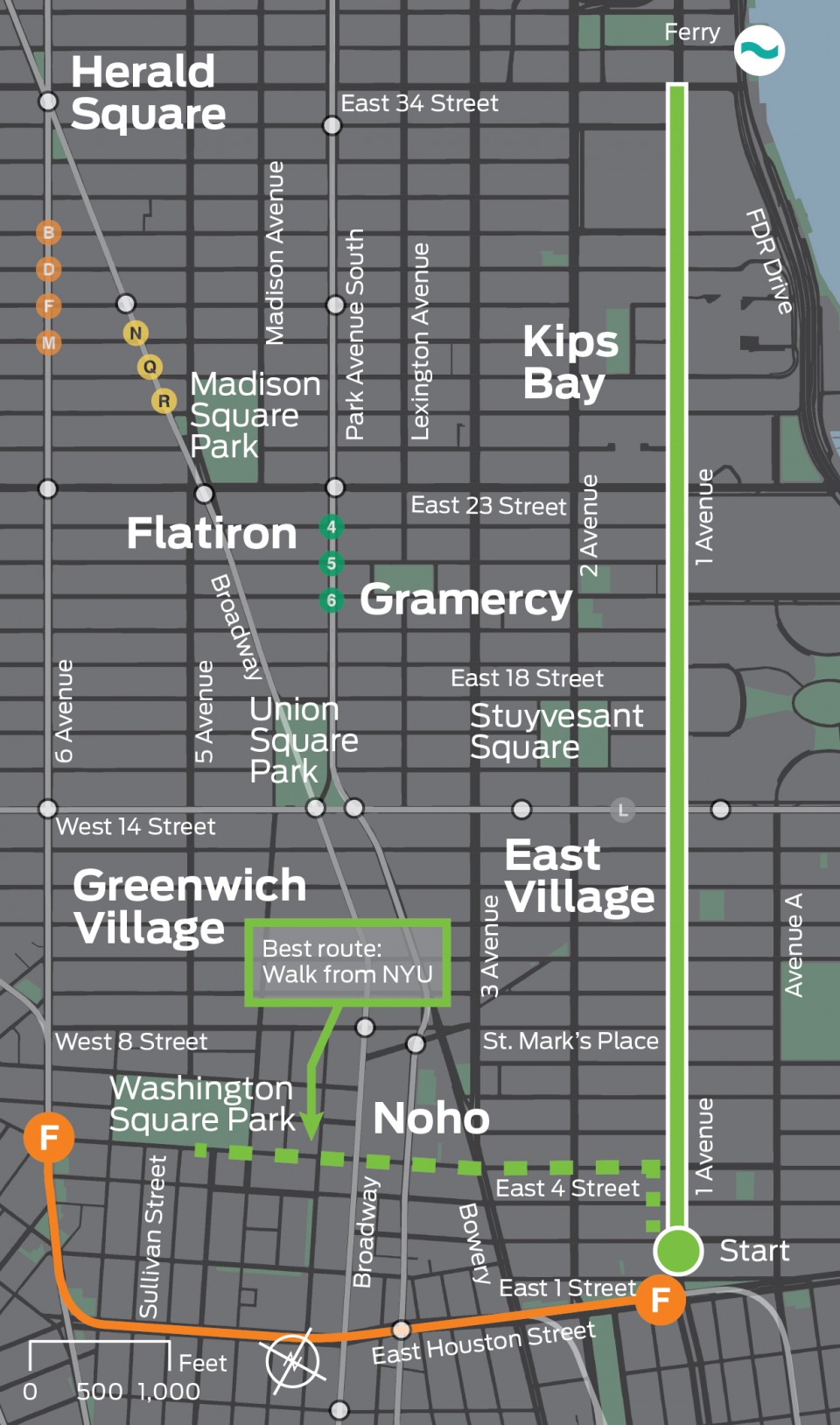 M15 Bus Map