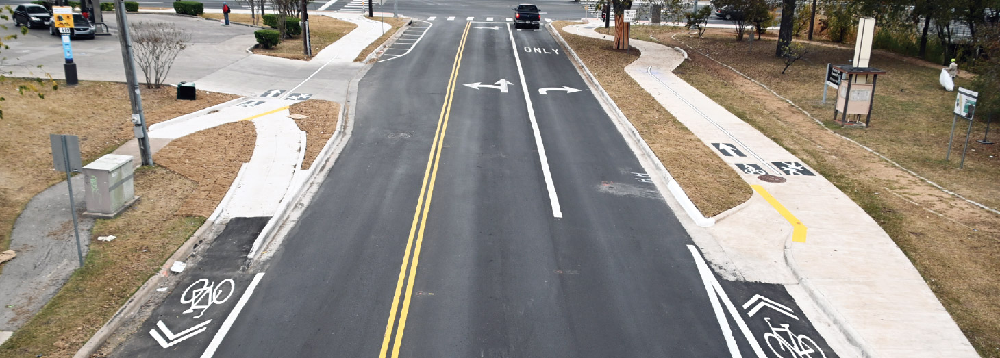 Bike crossway in Austin, TX