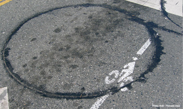 Bicycle Detector Pavement MarkingPhoto: flickr - Richard Drdul