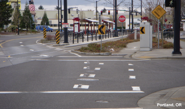 Intersection Crossing Markings - Portland, OR