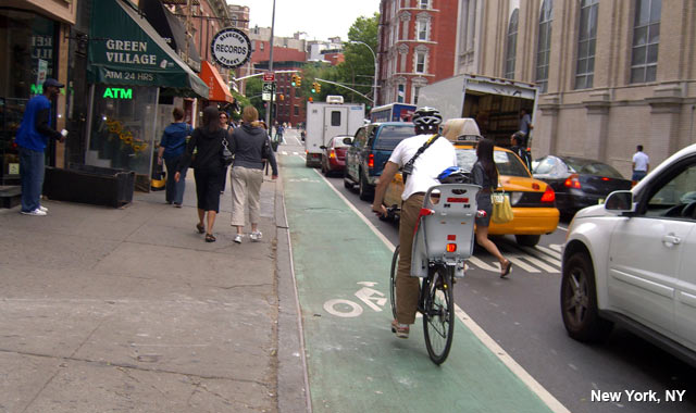 Left-Side Bike Lane - New York City, NY